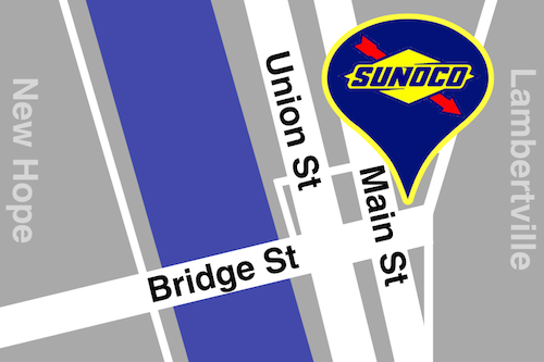 Location Map: Directions from New Hope PA